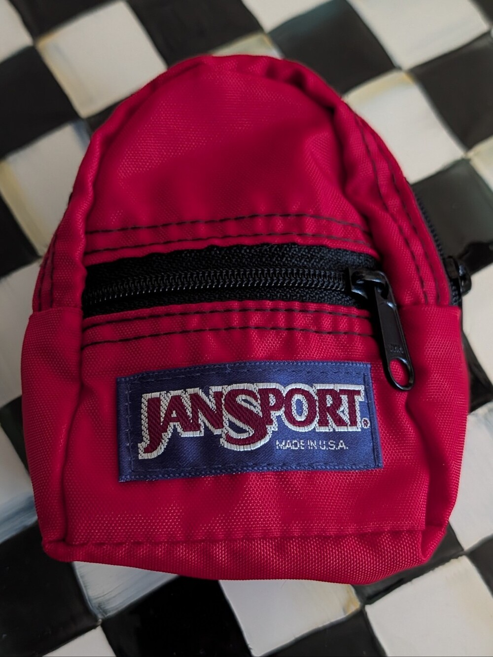 vintage JANSPORT mini belt bag backpack doll bear